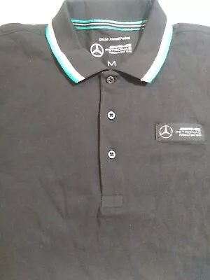 Mercedes AMG Petronas F1 Men's Classic Polo Shirt Black • $50