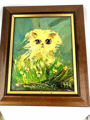 Morris Katz Signed Amazing Original Oil Painting Nicely Framed Great Condition • $235