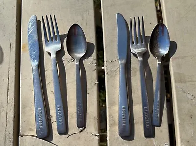 Vintage Flatware-braniff Airlines -2 Forks-2 Knives - Spoons • $25