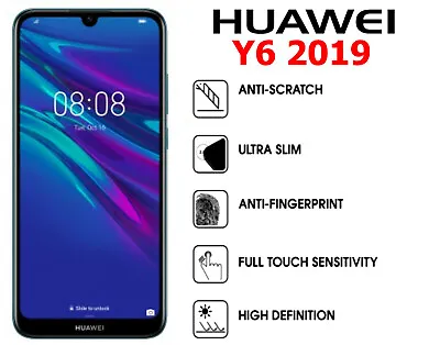 Screen Protector Cover Guard Films For Huawei Y6 2019 • £3.64