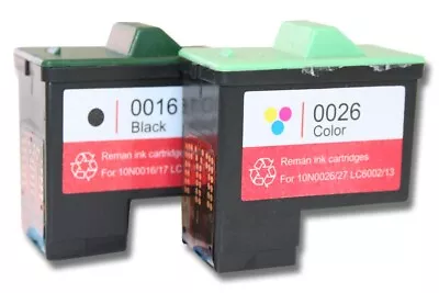 2 Multicolour Ink Cartridges For Lexmark I3 X1100 33 X1150 X1130 X1140 X1110 • £18.49