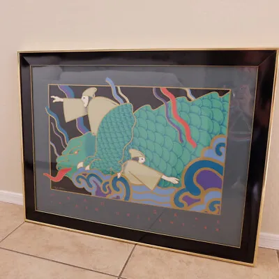 Vintage 1988 Hugh Ricks – Mardi Gras New Orleans – Framed Serigraph Poster • $240