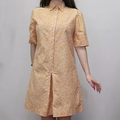 Vintage 70s Floral Romper Shirt Dress Skort Playsuit By Miss Fashionality • $39