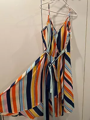 City Chic Stripy Wrap Dress Size XS • $20