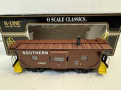 K-Line K612-2011 Southern Railway Bay Window Smoking Caboose #X403 NIB • $53.91