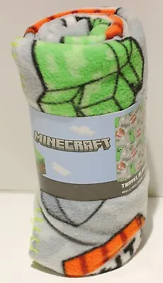 Minecraft Travel Blanket Lightweight Fleece Creeper TNT 40 X50  • $17.90