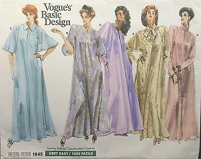 Vogue's Basic Design Pattern 1945 Size- L-XL • $30