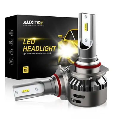 9005 HB3 LED Headlight High Beam Low Beam Bulb Conversion Bulbs Kit White AUXITO • $18.99