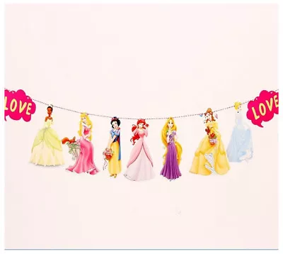 Disney Princesses Girl Celebration Banner Photo Booth Baby Shower Birthday Party • $11.07