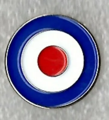 RAF MOD Roundel Pin Badge. Lapel. Airforce Target Bullseye. Metal. Enamel • £1.60