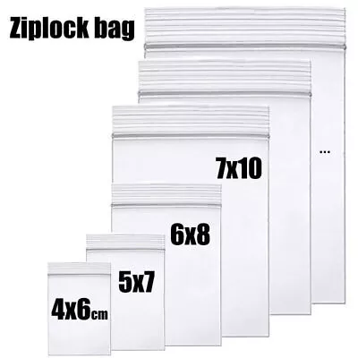 HEAVY DUTY 4 Mil Clear Zip Seal Bags Reclosable Top Lock Plastic Jewelry 4Mil • $15.90