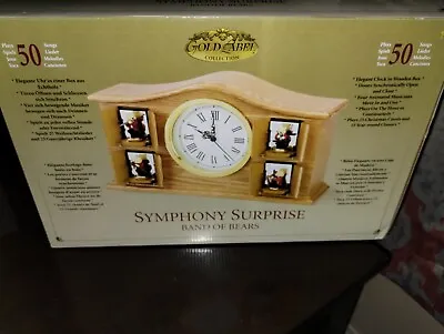 Mr Christmas Gold Label Symphony Surprise Band Of Bears Musical Action Clock New • $199.99