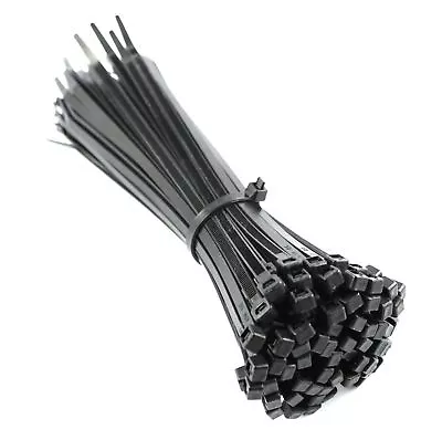 £7.63 • Buy BLACK CABLE TIES 100mm 140mm 160mm 200mm 300mm 370mm 380mm 430mm 450mm 540mm
