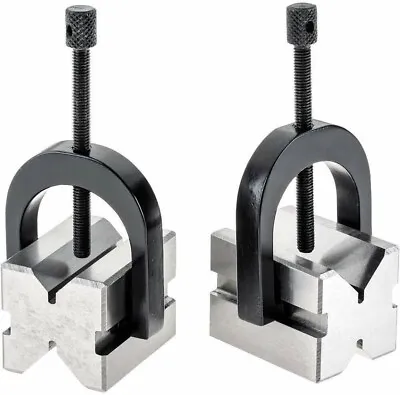 1-5/8  X 1-1/4  X 1-1/4  Precision V Blocks & Clamp Set-Steel Gauge Machinist D0 • $133.54