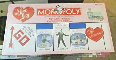 I Love Lucy Monopoly Game 50th Anniversary Collector’s Edition New Sealed • $99.99