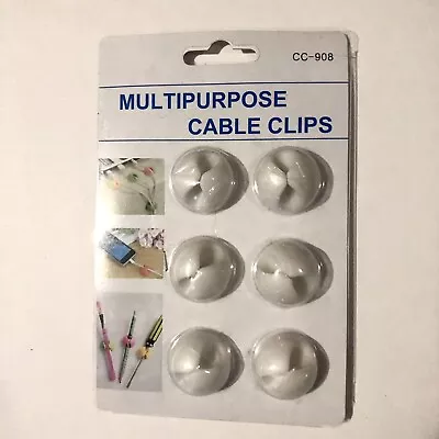 Multipurpose Cable Clips CC-908 6pack White • $5