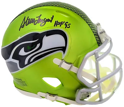 Steve Largent Autographed Seahawks Flash Mini Helmet Hof 95 Mcs 210466 • $99