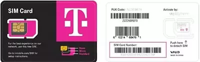 T-MOBILE Triple SIM Card R15  3 In 1   NANO • 4G 5G LTE • NEW • USE BY 05/25 • $5.99