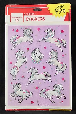 Vintage Package Amassador Hallmark Horse Self-Adhesive Stickers. Made In U.S.A. • $6.96