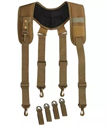 Tactical Suspenders Duty Belt Harness Padded Adjustable Tool Belt Suspenders ... • $35.73