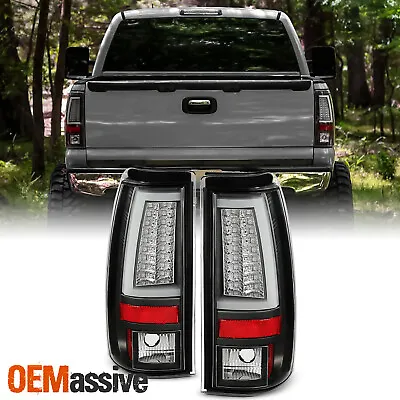 Fits 2003-2006 Chevy Silverado GMC Sierra 1500 2500HD 3500 Black LED Tail Lights • $149.99