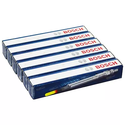 Set Of 6 Bosch Glow Plugs For Landcruiser HJ47 4.0L 2H Diesel 80~82 (8.5 Volt) • $115.95