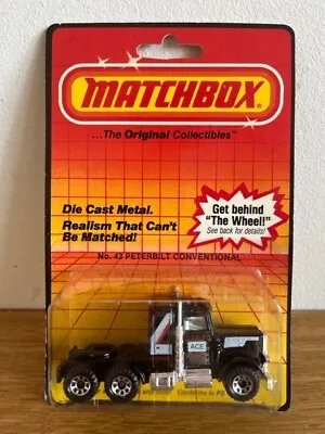 Matchbox No43 Peterbilt Conventional Black Nos!!!  Convoy • $25