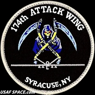 Usaf 174th Attack Wing - Mq-9 Reaper Uav - Syracuse Ny Ang - Original Vel Patch • $9.95