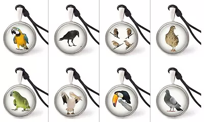 Wild Birds Necklace Pendants Pewter Silver Jewelry JNP • $9.99