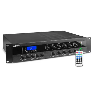 Power Dynamics 952.088 PDW500MP3 PA Mixer Amplifier 500W/100V 6 Zones • £449