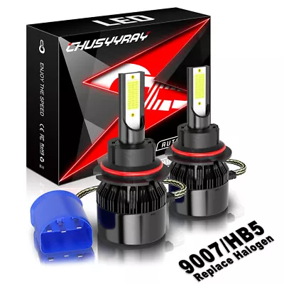 A Pair 9007 LED Headlight Bulbs Hi Lo Beam For Dodge Ram 1500 2500 3500 02-2005 • $15.99