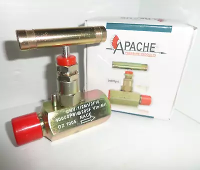 ⭐new In Box⭐ Apache Cnv-1/2m 1/2f10  10000 Psi Needle Valve • $31.99