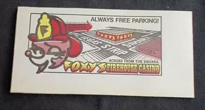 Original 1977 Vintage Foxys Firehouse Casino Las Vegas Fun Book Coupons • $75