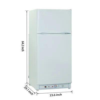 $1599 • Buy SMAD 9.7 Cu Ft Propane Refrigerator LP Gas AC 2-Way Fridge Freezer Camper Van RV
