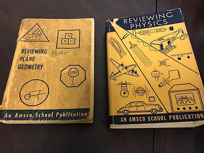 Reviewing Plane Geometry By Isidore Dressler 1950 & Reviewing Physics 1949 Ahner • $24