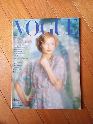 Vintage British Vogue February 1975 • $29.99