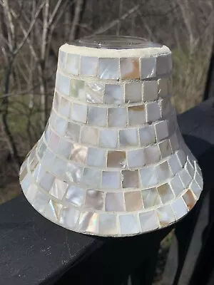 Yankee Candle Large Jar Candle Shade Topper Mosaic Mother 0f Pearl Tile • $18.97