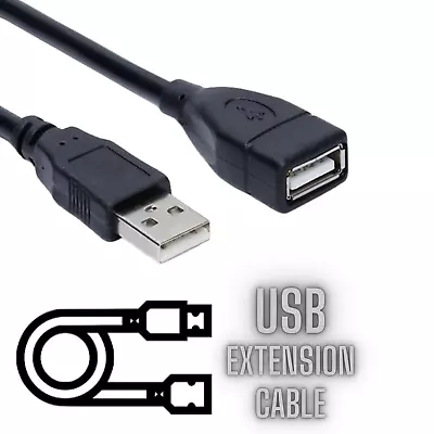 USB 2.0 Extension Cable Type A Male To A Female Extender Cord HIGH SPEED LOT • $4.25