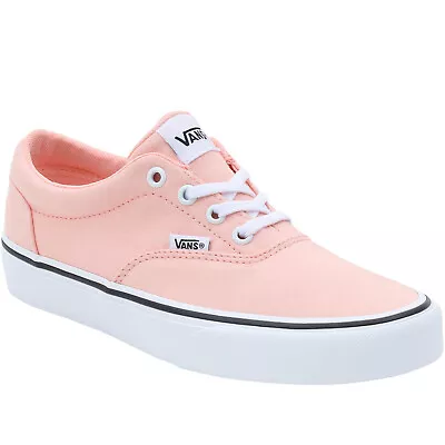 Vans Womens Doheny Low Rise Lace Up Canvas Trainers - Pink - 6 UK • $114.35