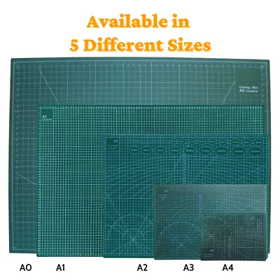 A0 A1 A2 A3 A4 Cutting Mat Self Healing Printed Grid Lines Knife Board Craft • £19.99