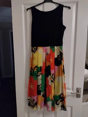 £15 • Buy Jessica Howard Dress Size 10 Beautiful Retro Print