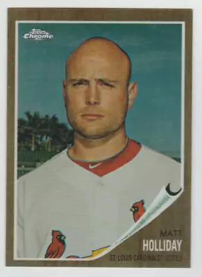 MATT HOLLIDAY Cardinals 2011 Topps Heritage Chrome REFRACTOR #C185 SP #158/562 • $8.09