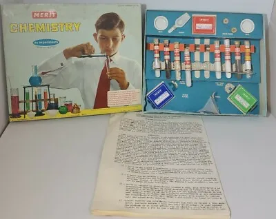 Vintage Merit Chemistry Set Made In England  • $71.84