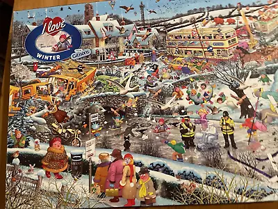 1000 Piece Jigsaw Puzzle Mike Jupp I Love WINTER From The I Love Series • £4.95