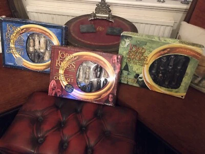 £85 • Buy Three Lord Of The Rings Collectible Chess Sets