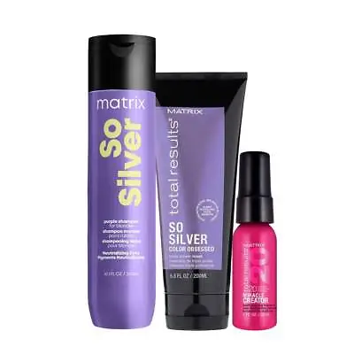 £43.32 • Buy Matrix Total Results So Silver Set + FREE Leave-In 30ml