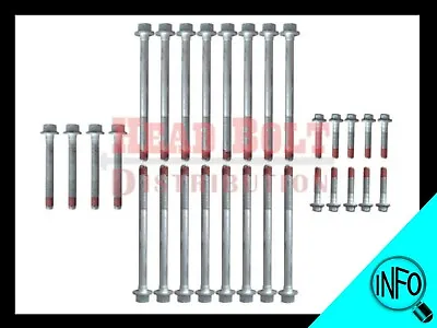 Fit 1997-04 GM 4.8/5.3/5.7/6.0L V8 OHV Vortec Engine Cylinder Head Bolt Set Kit • $36.99