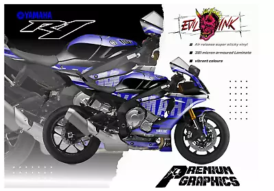 Yamaha R1 BLUE 2015 - 2024 Sticker Decal GRAPHICS KIT R1 • £250