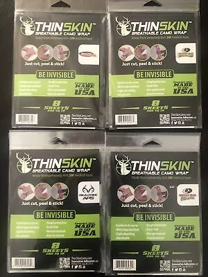 ThinSkin Breathable Camo Wrap 8 Sheets Lot Of 12 Mossy Oak Real Tree • $57.40