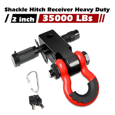 2  Tow Shackle Trailer Hitch Receiver Heavy Duty 3/4  D-Ring Recovery Truck SUV • $37.99